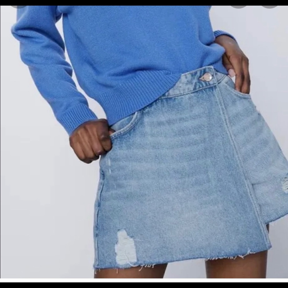 Zara denim skort
